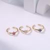 18K Gold-Plated Zirconia Six-Pointed Star Foot Ring for Women Fashion Waterproof Beach Vacation Adjustable Foot Ring Jewelry