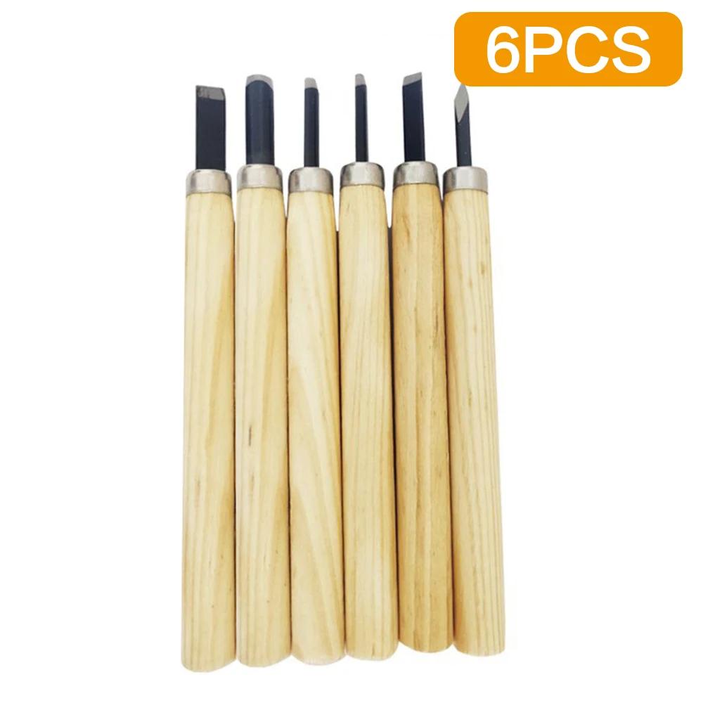 3/6/12PCS Wood Carving Chisel Set Woodworking Tools Hand Chisels Wood Gouges for Woodworkers Professional Wood Carving Tools Kit