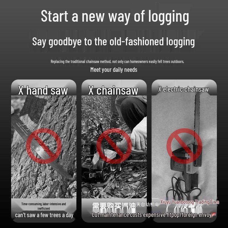 Honda King High Power Lithium Battery Chainsaw – Compact Handheld Electric Saw for Outdoor and Household Use