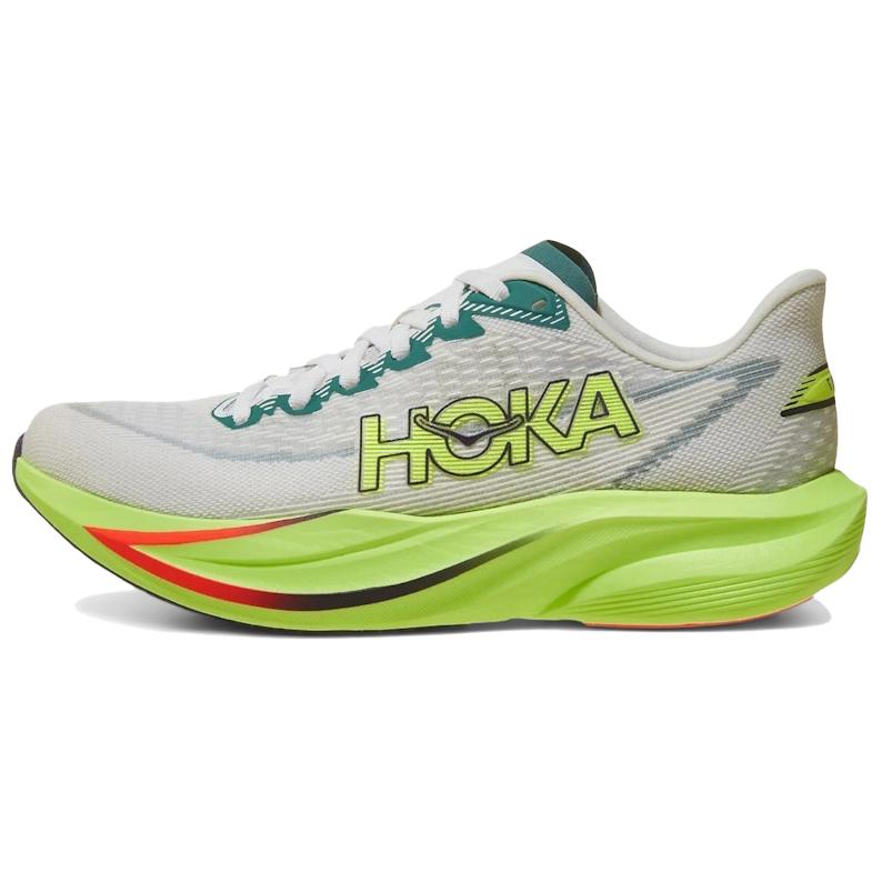 HOKA ONE ONE MACH 7 Running Shoes Women's White Green 1171938-FYZ
