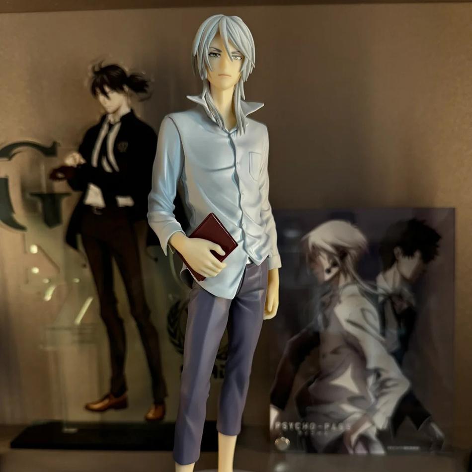 18cm Anime PSYCHO-PASS Shogo Makishima Shinya Kogami Figures PVC Anime Desktop Figurine Model Statue Collection Toys Ornaments