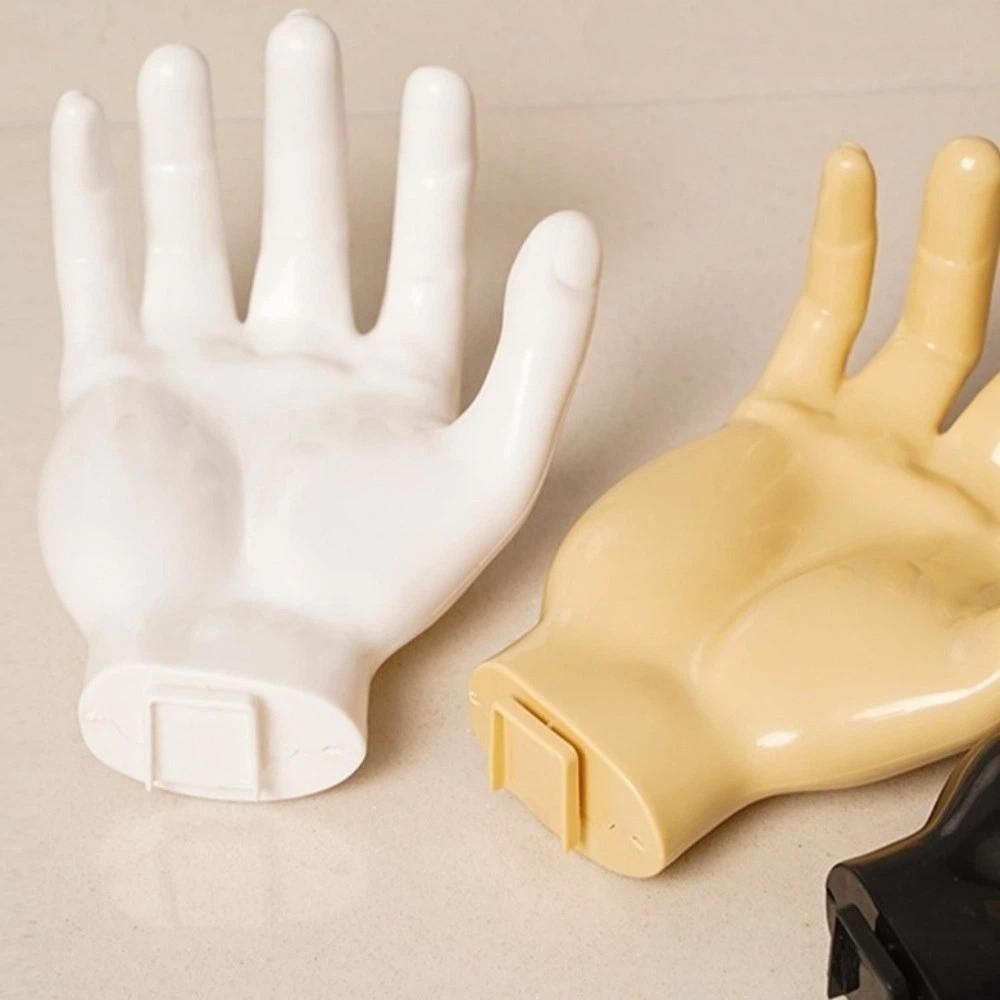Useful Easy To Install Wall Mounted Storage Rack Creative Seamless Hand Shape Hook Sturdy Non-punching Hook Home