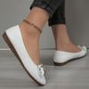 Newly Summer Pointed Toe Comfortable Casual Flat Shoes Elegant Shallow Mouth Lightweight Breathable Bow Women's Shoes NO:D-16