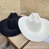Summer New Simple Sunshade Straw Hat Jazz Sunscreen Hat Women's Irregular Brim Western Cowboy Sun Hat Tide
