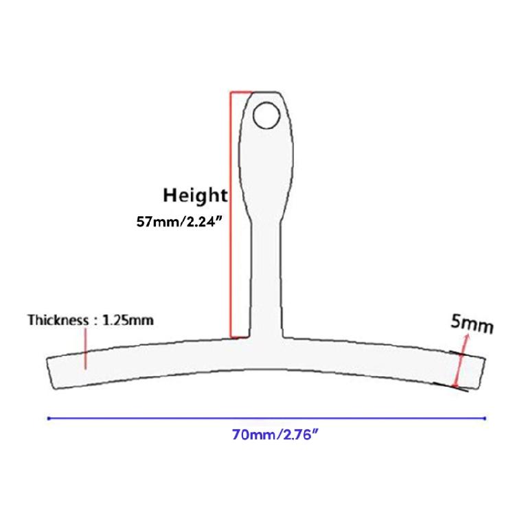 9 Pcs Understring Radius Gauge Guitar Repairing Measuring Tool for Guitar Bass