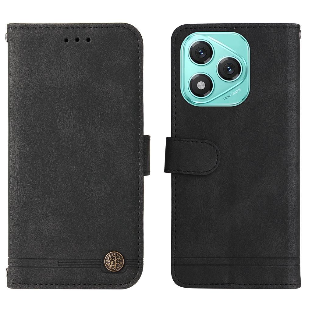 For Honor X70i/400 Lite 5G Leather Wallet Cases Skin Touch Phone Cover Stand with Strap