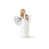 Resin Embrace Figurine Modern Elegant Resin Hug Statue with Wing for Shelf Table Mantel Standing Holding Dog