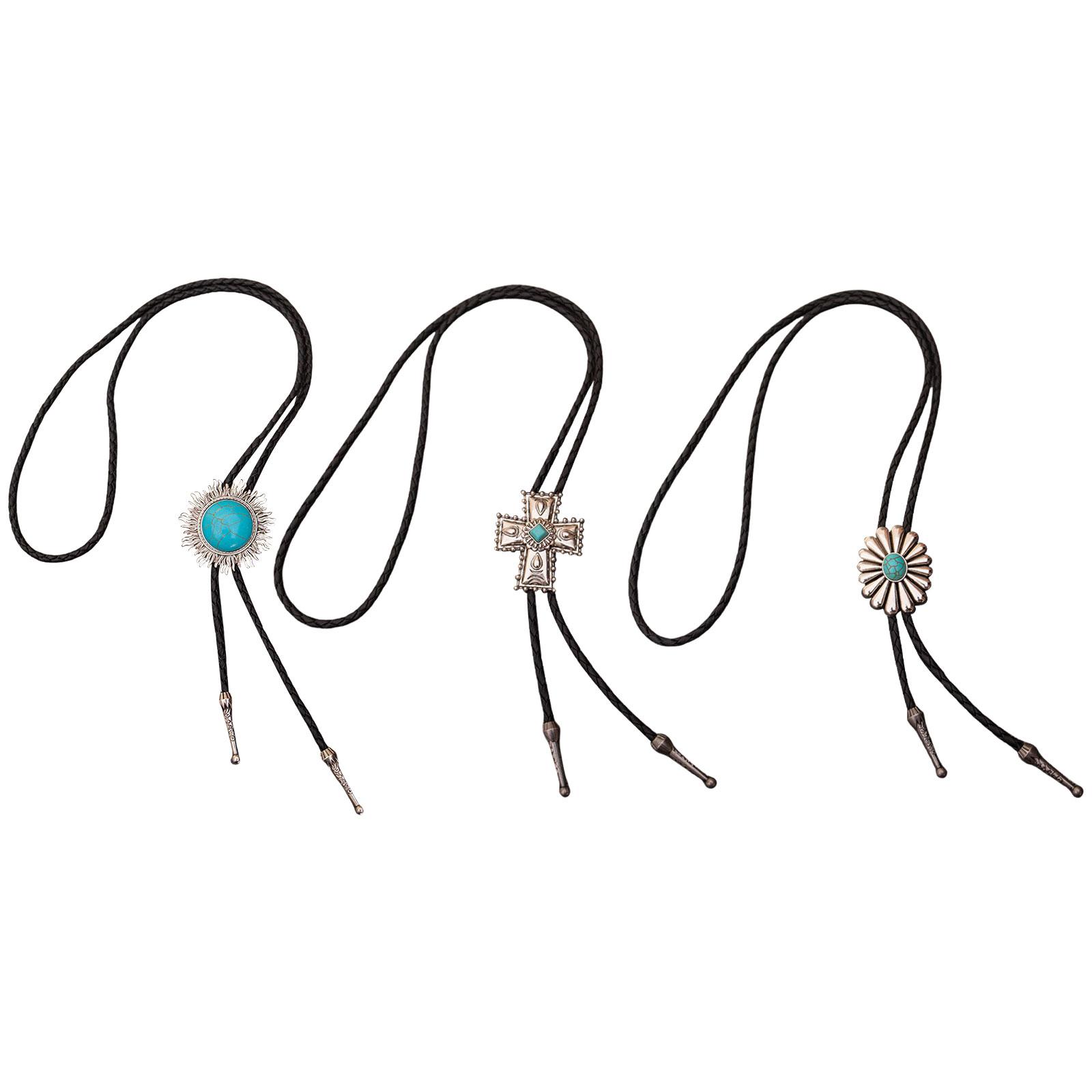 

Western Cowboy Bolo Tie Flower Necktie ожерелье костюм для свитера American Bolo Tie Western Jewelry D