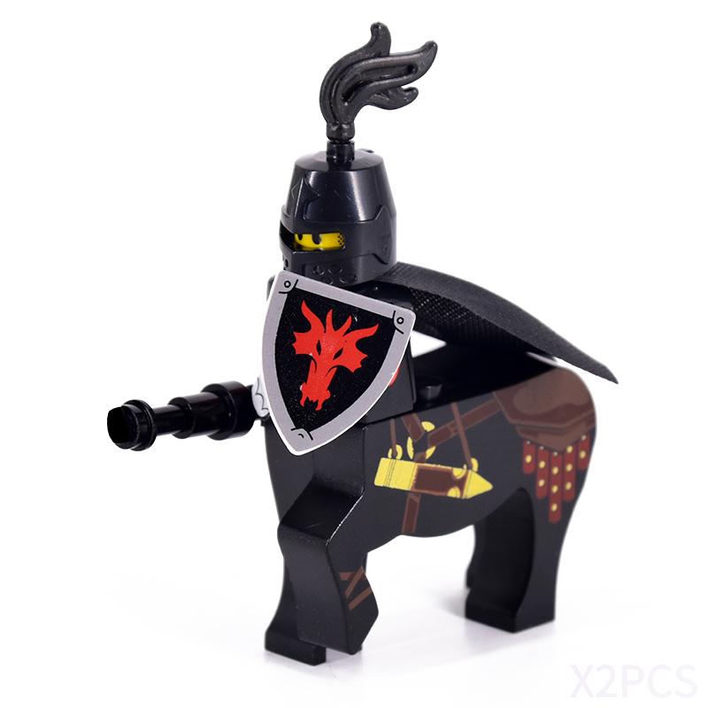 MOC Medieval Centaurs Knights Mini Action Figures Building Blocks LOTR Horse Soldiers Bricks Kids Toys Gifts