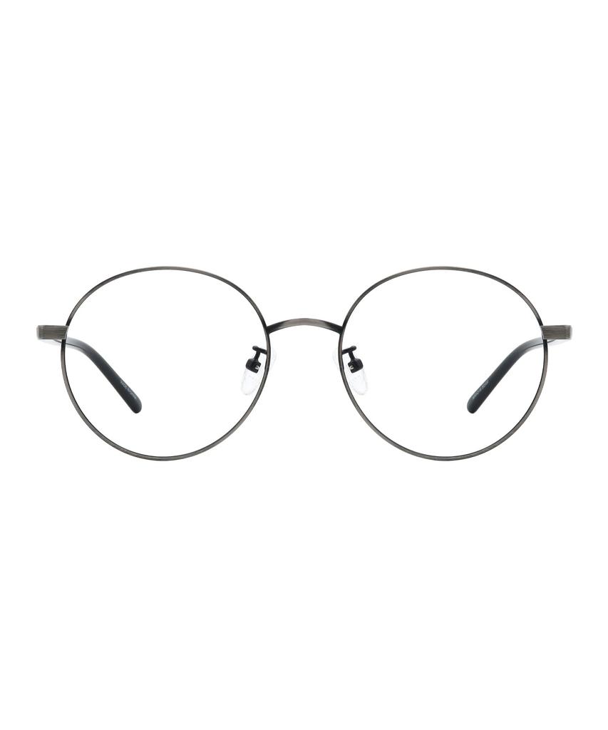 Oateu Emily Antique Gray Round Metal Glasses