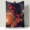 Movie HHellboy Throw Soft Warm Flannel Throw Blanket Multiuse for Sofa Bed Office Nap