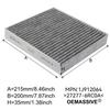 Car Activated Carbon Pollen Cabin Air Filter 27277-6RC0A 27277-6RF0A For Nissan Rogue X-Trail T33 Qashqai MK3 J12 Pathfinder R53