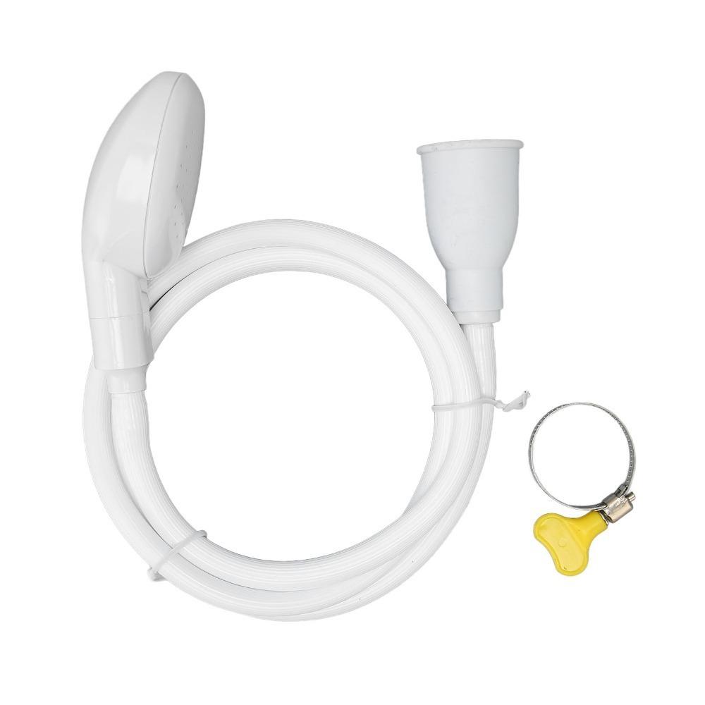 Adjustable Water Flow Pet Shower Sprayer Direct Plug Water Head Outdoor Quick Rinse Sprayer Set