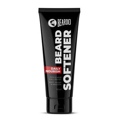 Amaciador de Barba 50g – Creme Desembaraçador Sem Frizz para Barba de Homem, Cuidado Suave e Brilhante para a Barba