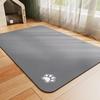 VIKAMA Gray Minimalist Pet Feeding Mat Highly Absorbent Stain-Resistant Rug Kitten Mat Quick Dry Puppy Pad Table Mat