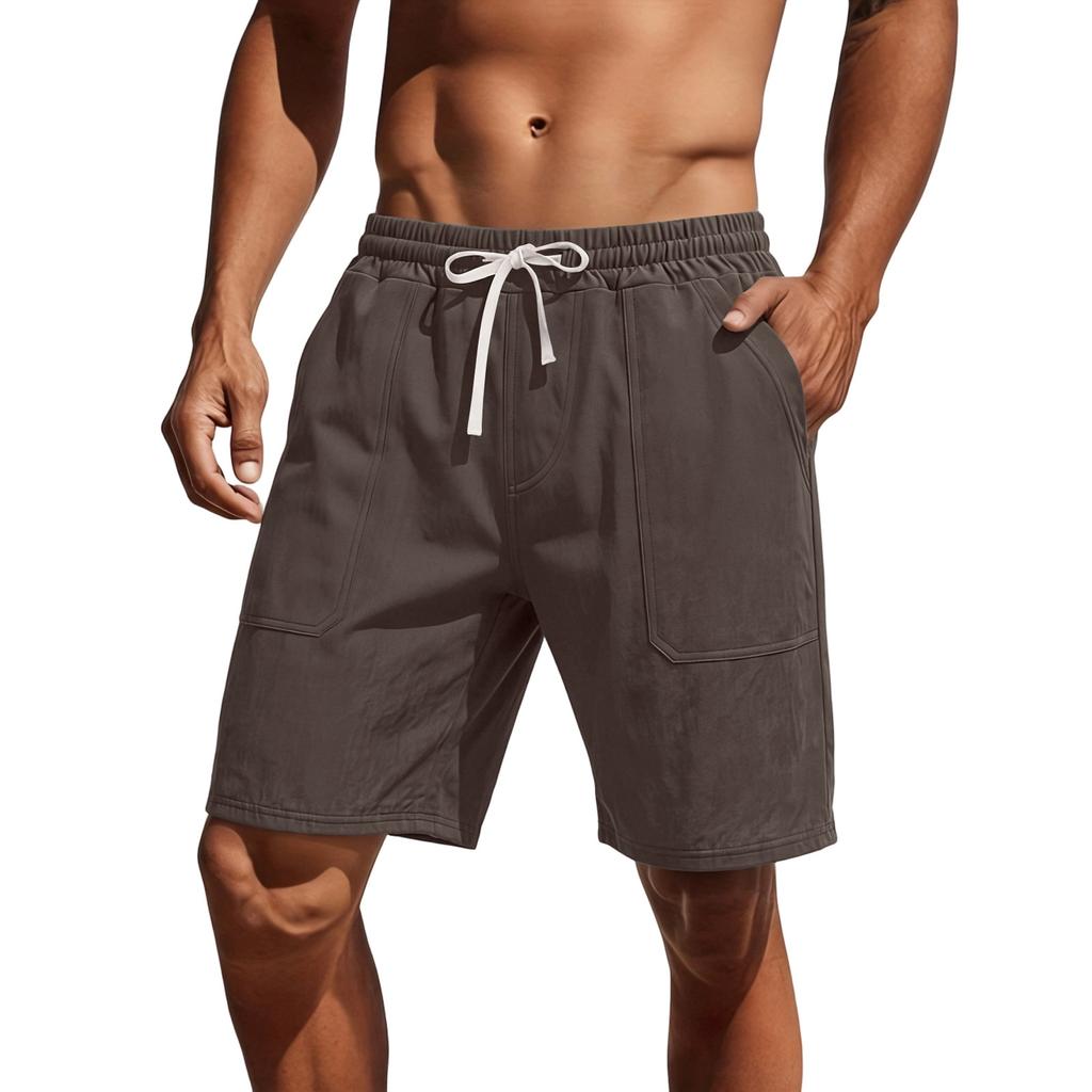 Men's Summer Casual Linen Shorts - Men's Lightweight And Breathable Beach Pants