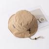 Hat 2025 new spring and summer travel visor sun protection foldable large brim size head circumference outdoor hat