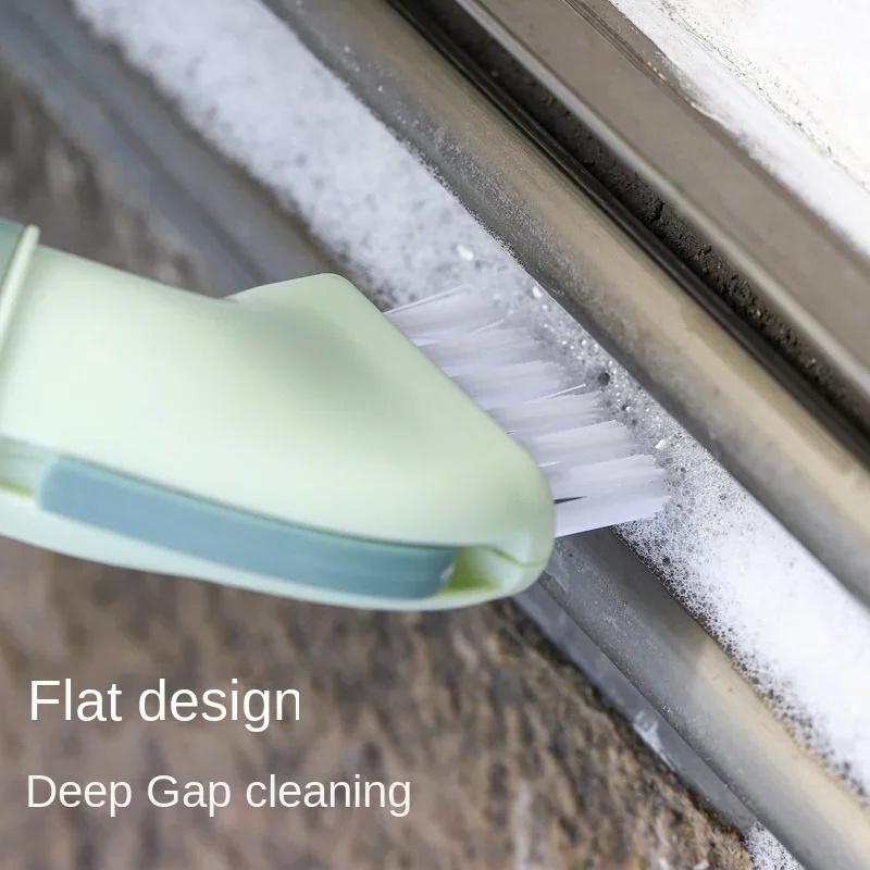 Creative Cleaning Brush Can Be Connected To Mineral Water Bottle Dry-Wet Dual-Use Cleaning Brush Household Gap Brush