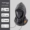 **Winter Warm Hat with Face Mask Men Women Ear Protection Neck Gaiter Windproof Cycling Cold-Proof Balaclava Cap**