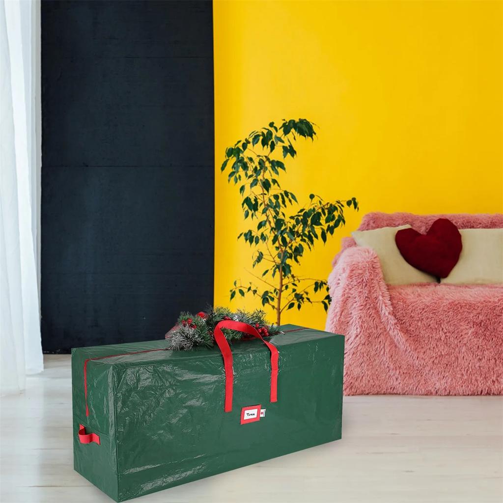 Christmas Tree Storage Bag Fits Up To holiday Disassembled Christmas trees under 9 Ft plastic waterproof and storage bag with durable reinforced