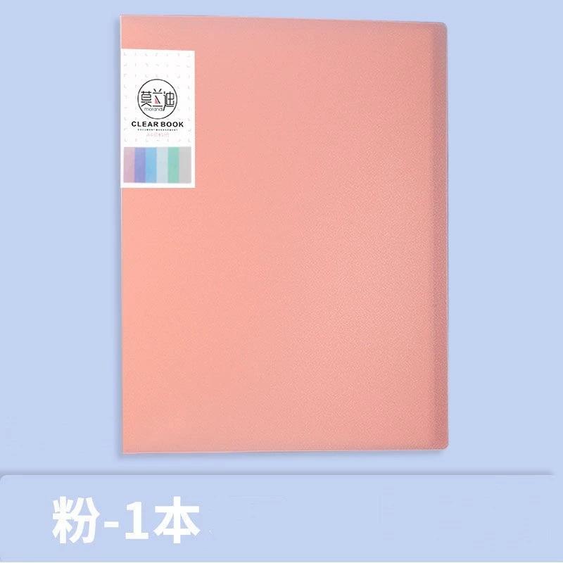20 pages A4 Folder Information Kit, 1 Piece, Transparent Multi-Paged Information File for Students to Store Exam Papers