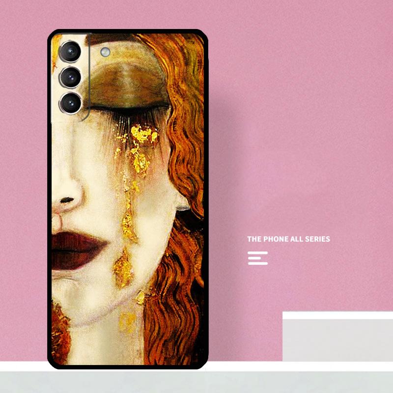 Kiss by Gustav Klimt Phone Case For Samsung Galaxy S24 S26 Ultra S20 S21 S22 S23 S25 Plus S10 S25 FE Cover Coque