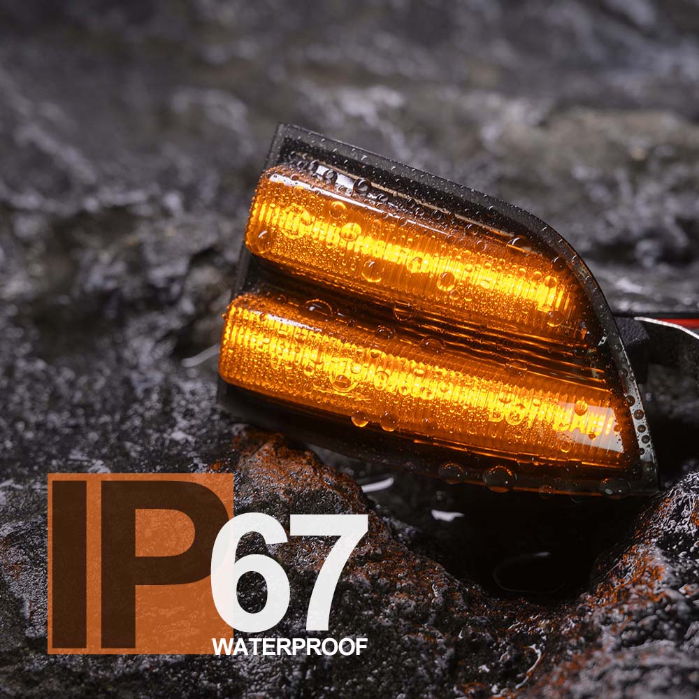 Smoked Dynamic Led Side Mirror Blinkers Indicator For Ford Focus MK2 Ghia ST Pre-Facelift C-Max Turn Singal Indicator 6M5Y13B381