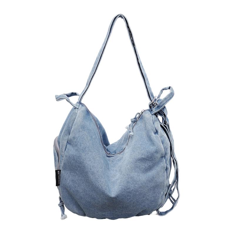 Summer Fashion Denim Commuting Women's Shoulder Bags Hot Sale Simple Versatile Backpack 2026 New Large Capacity Crossbody Bags