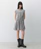 Insilence Woman Check Mini Dress Grey