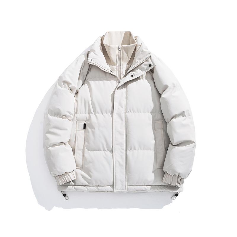 Couple Cotton-padded Fake Two-piece Coat Winter 2025 New Stand-up Collar Thickened Bag Jacket Men's Cotton-padded Jacket