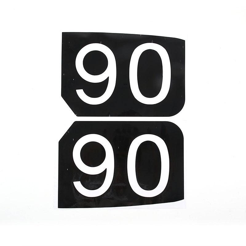 

Для Land Rover Defender 90 110 130-2023 автомобильное боковое воздуховыпускное отверстие крыло плавник вентиляционные декоративные наклейки авто экстерьер For 90-Glossy Black