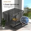 Extra Thick Dog Cage with Toilet for Large Breeds: Golden Retriever, Samoyed, Border Collie, Labrador