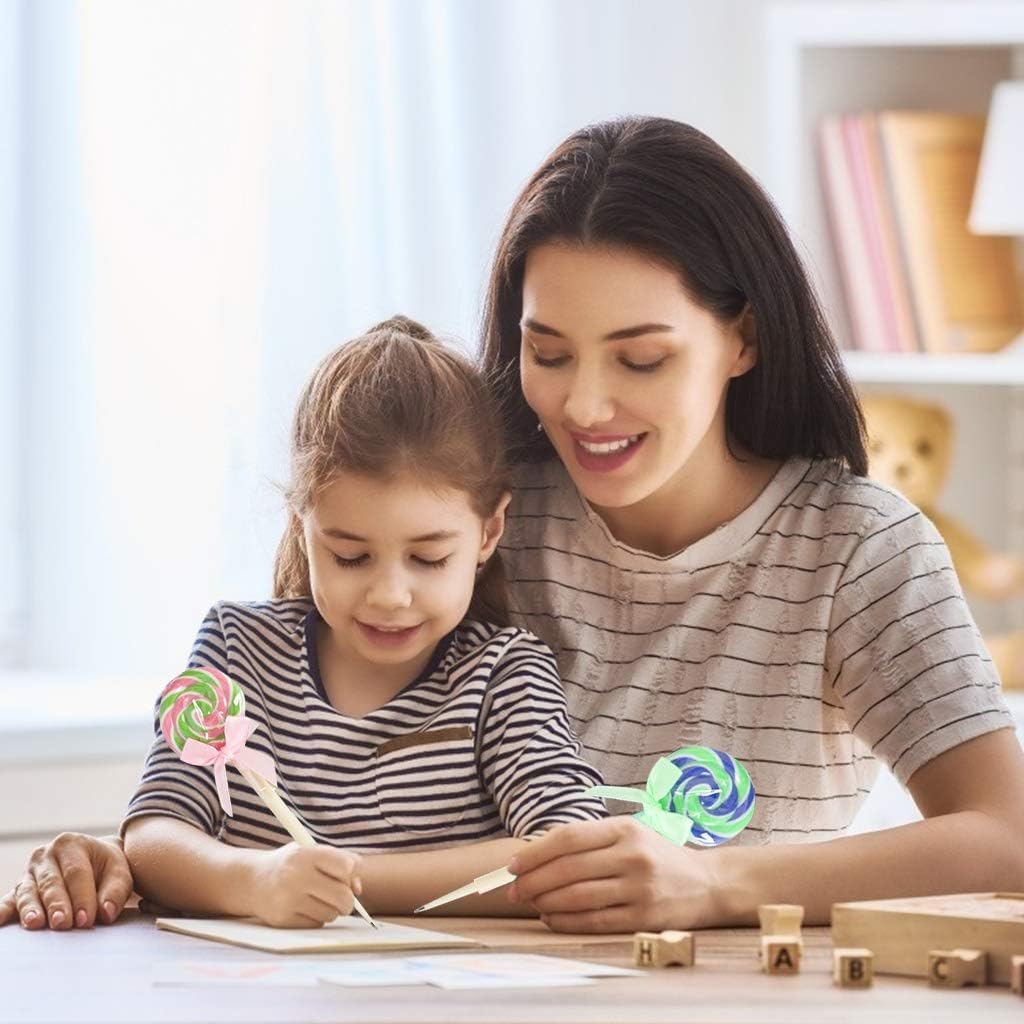 Ballpoint Pen Set of Cute Lollipop Gel Popular As a Small Gift for School Office School Writing and Small 8. Pens. Entrance, Kindergarten,