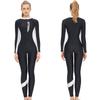 Costum de baie cu mânecă lungă pentru femei, acoperire completă, protecție împotriva erupțiilor cutanate, pentru surf, snorkeling, protecție UV, costum de scufundare