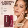Smooche Foundation Korean, Smooche Colour Changing Foundation, Moisturizing Concealer Long-Lasting, Even Skin Tone for All Skin Types - 30ml