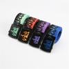 Hip Hop Style Flame Pattern Belt With Metal Buckles Durable Weave Fabric Adjustable Waist Strap For Punk Fashion Enthusiasts
