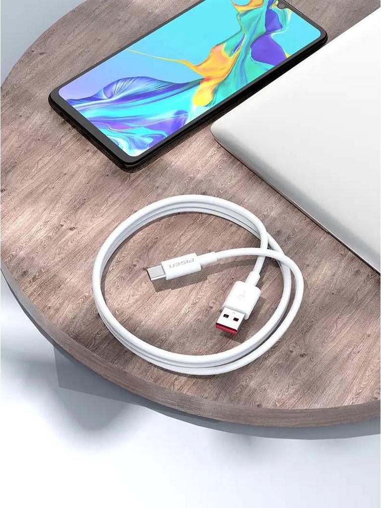 PISEN 5A Fast Charge USB-C Cable for Huawei, Xiaomi, Android, Oppo, Vivo
