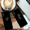 Compatible Sony 10 VI 2024 Phone Case - Black TPU with Hollow Simple Lines Design