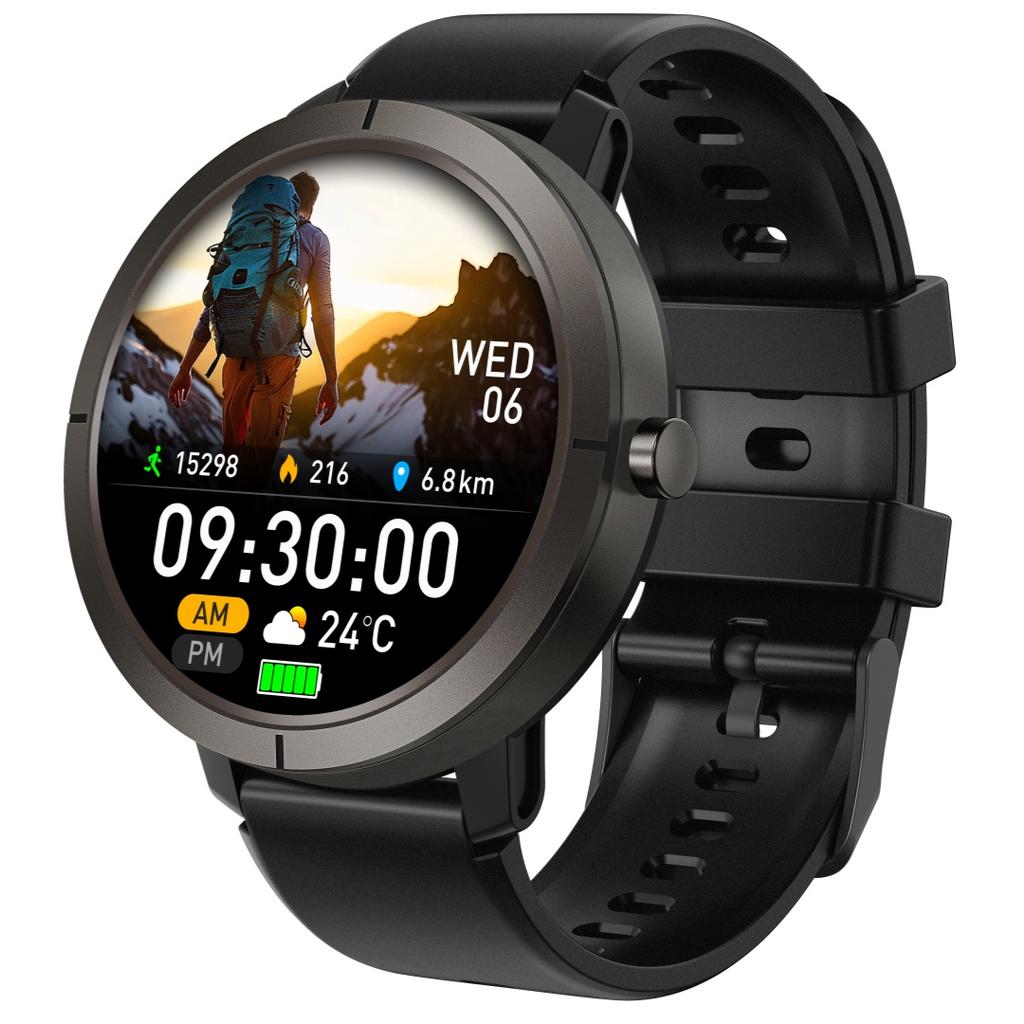 Rainbuvvy DM76 GPS Sports Watch 1.32inch AMOLED Full-touch BLE5.3 Dustproof Smartwatch 5ATM Waterproof 360mAh Support Multiple Sports Modes
