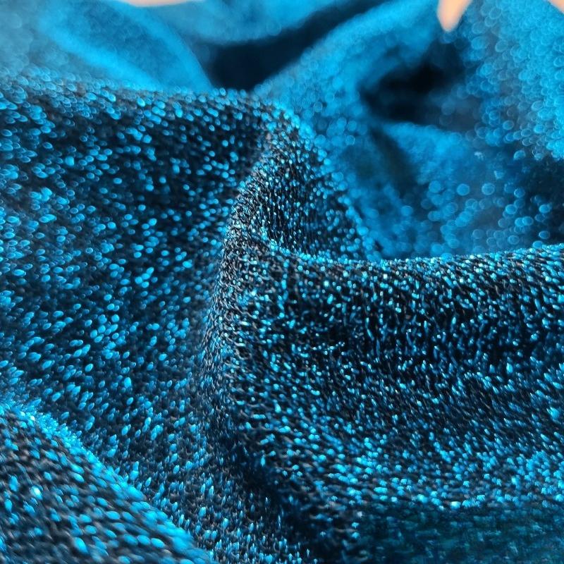 100/300/500cm Starry Stage Wedding Clothing Fabric Glitter Knitted Metallic Fabric DIY Sewing Handmade Elastic Cloth