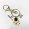 2026 Alloy Drip Oil Graduation Cap Keychain Pendant - Student Souvenir