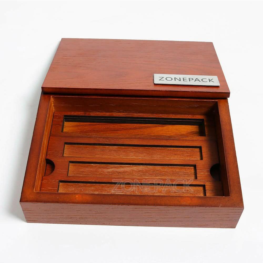 ZONESUN Brass Letter 6mm Hot Foil Stamping Letters Mold Set with Wood Box Time New Roman