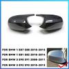 2x Spiegelabdeckung E90 Auto Seitentür Rückspiegel Seitenkappe Für BMW E90 E91 2005-2007 E92 E93 2006-2009 M3 Stil E80 E81 E87