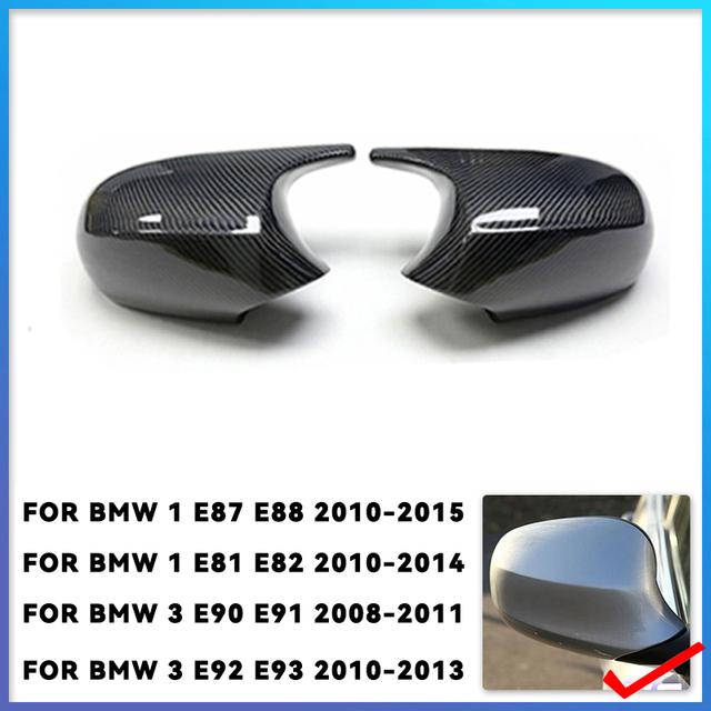 2x Spiegelabdeckung E90 Auto Seitentür Rückspiegel Seitenkappe Für BMW E90 E91 2005-2007 E92 E93 2006-2009 M3 Stil E80 E81 E87