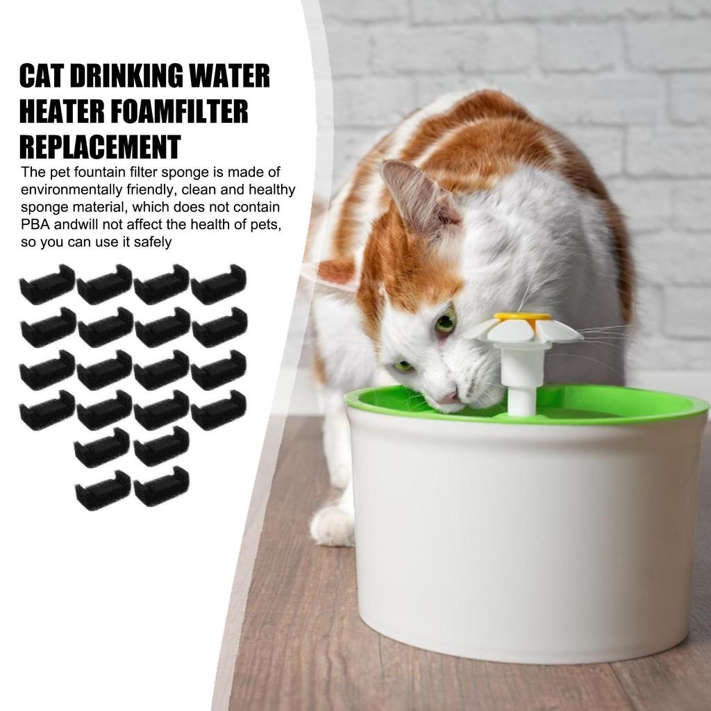 Sponge Filter For Cat Water Fountain Replacement Pet Fountain Foam Filter Cat Drinking Fountain Sponge Cat Water Fountain