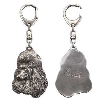Poodle - Silver-plated Key Ring with Dog, Handbag Decoration, Backpack Pendant by Brand