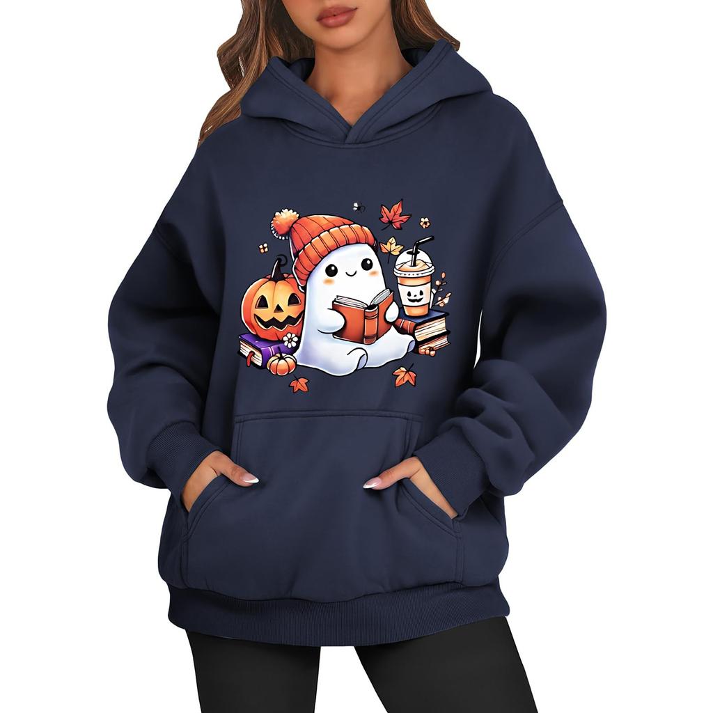 Modisches, vielseitiges und lässiges Kapuzen-Sweatshirt für Damen, langärmeliges Sweatshirt mit Aufnäher