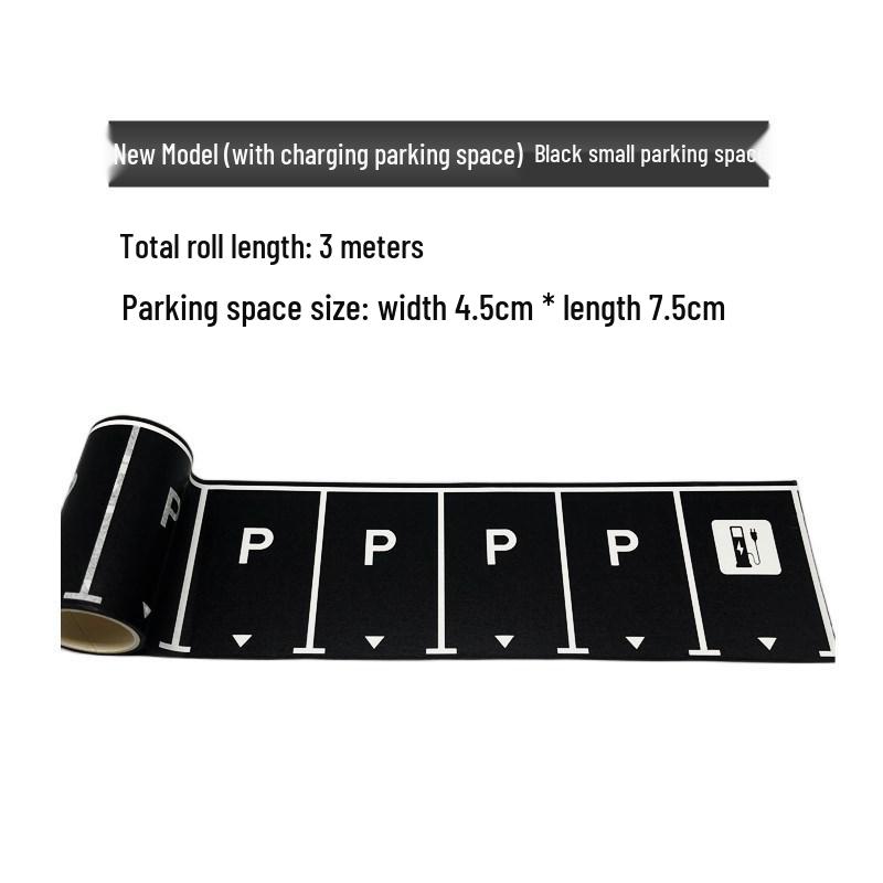 DIY Kindergarten Track Car Toy with Traffic Stickers