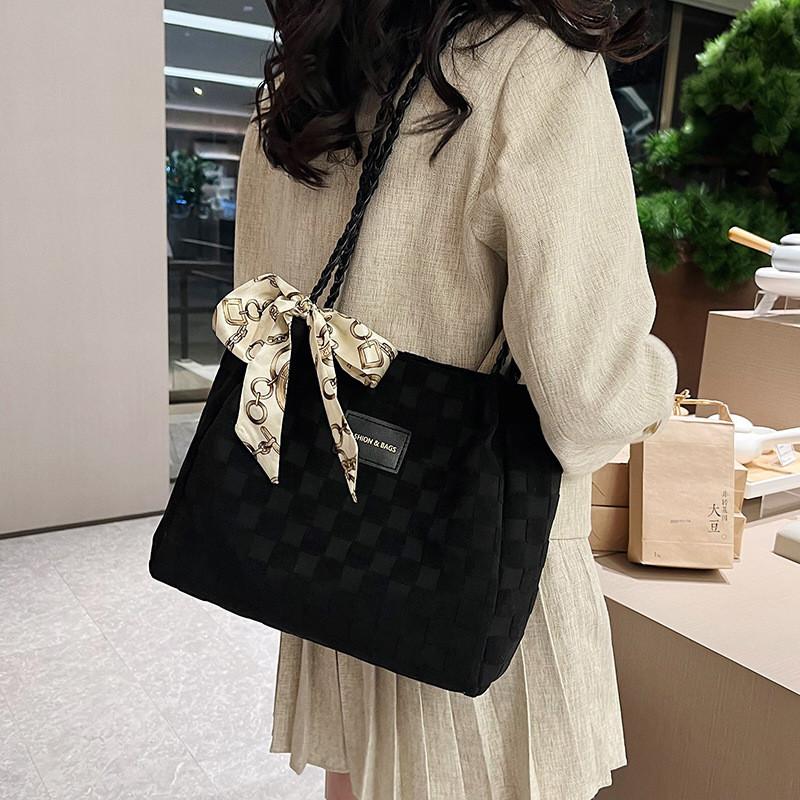 Spacious Vintage Canvas Tote Bag For Women 2023 Trendy Fashionable Shoulder Bag