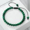 4 6 8mm Malachite Beaded Bracelet Natural Stone Green Blue Braided Bangles Handmade Healing Bracelets Jewelry Gifts for Friends